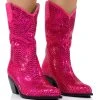 AZALEA WANG WELLINGTON EMBELLISHED WESTERN BOOTIE IN FUCHSIA -Azalea Wang store azalea wang wellington embellished western bootie in fuchsia fuchsia 1 1