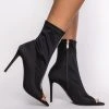 AZALEA WANG WORK FOR IT STILETTO BOOTIE IN BLACK -Azalea Wang store azalea wang work for it stiletto bootie in black black 2 2