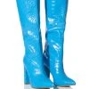 AZALEA WANG YES PLEASE CHUNKY CROC BOOT IN BLUE -Azalea Wang store azalea wang yes please chunky croc boot in blue blue 1 1 c1