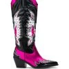 AZALEA WANG THE IT GIRL COWBOY BOOT IN PINK -Azalea Wang store azalea wang zaina wedge boot in pink pink 2 2