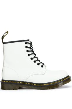 DR. MARTENS 1460 SMOOTH WHITE BOOTIES 8 DR. MARTENS 1460 SMOOTH WHITE BOOTIES -Azalea Wang store dr martens 1460 smooth white booties white 2 2