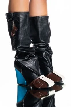 ITS A LOOK MULTI COLORED CHUNKY BOOT