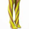 LILITH MESH THIGH HIGH BOOT IN LIME -Azalea Wang store lilith mesh thigh high boot in lime lime 1 1