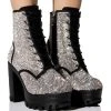 NEW STORY RHINESTONE LACE UP BOOTIE -Azalea Wang store new story rhinestone lace up bootie black 1 1