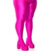 PLUS AZALEA WANG STAR STRETCH CHUNKY HEEL PANT BOOT IN FUCHSIA -Azalea Wang store plus azalea wang star stretch chunky heel pant boot in fuchsia fuchsia 1 1