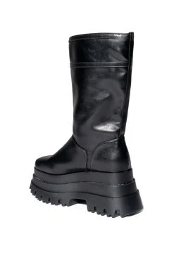 SKYHIGH FLATFORM BOOTIE IN BLACK -Azalea Wang store skyhigh flatform bootie in black black 4 4