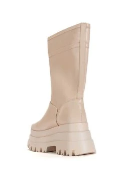 SKYHIGH FLATFORM BOOTIE IN NUDE -Azalea Wang store skyhigh flatform bootie in nude nude 4 4