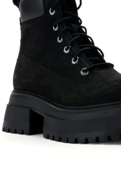 TIMBERLAND SKY 6" LACE UP BOOT IN BLACK -Azalea Wang store timberland sky 6 lace up boot in black black 5 5