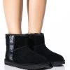 UGG CLASSIC MINI SIDE LOGO II -Azalea Wang store ugg classic mini side logo ii black 1 1