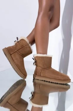 UGG MINI BAILEY BOW II 25 UGG MINI BAILEY BOW II -Azalea Wang store ugg mini bailey bow ii CHESTNUT 1 1
