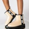 UGG WOMEN'S CLASSIC CLEAR MINI LOGO BOOTIE -Azalea Wang store ugg womens classic clear mini logo bootie natural black 1